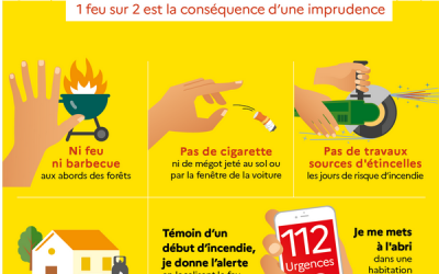 Carte du risque d’incendie Corse