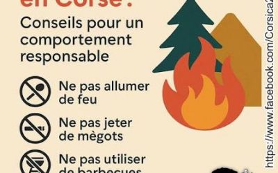 CARTE DU RISQUE D’INCENDIE CORSE
